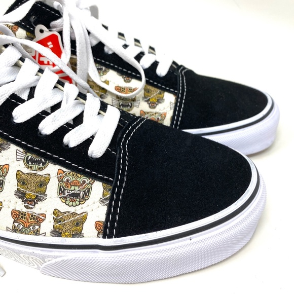 VANS Old Skool Low Top Jaguar Black Men’s Canvas Suede Sneakers Size VN0A5JMIBLK - Picture 3 of 12